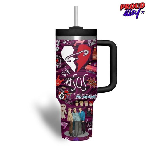 5 Seconds Of Summer Pink Heart Stanley Tumbler