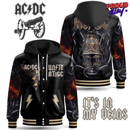 AC/DC Hells Bells Hooded Varsity Jacket