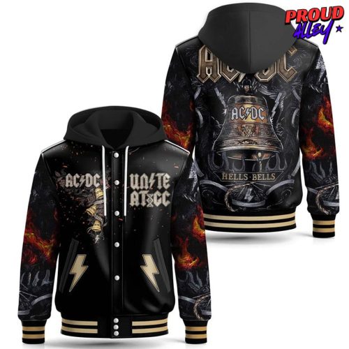 AC/DC Hells Bells Hooded Varsity Jacket