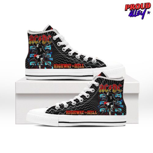 AC/DC Highway to Hell Limited Edition High Top Canvas Shoes