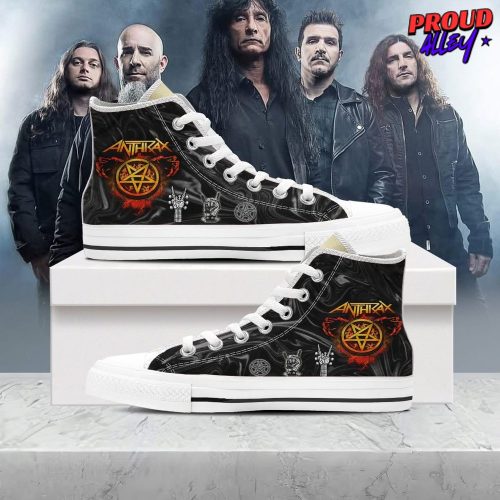 Anthrax Rockband Limited Edition High Top Canvas Shoes