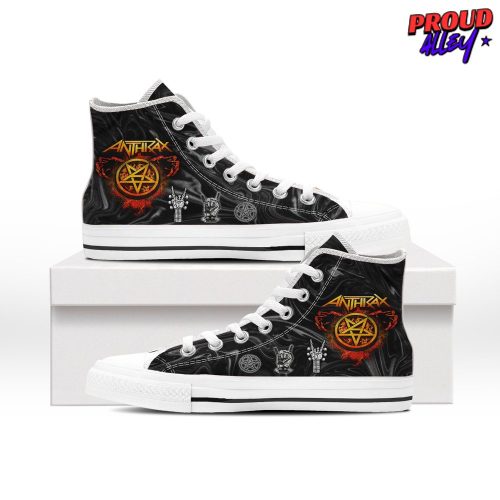 Anthrax Rockband Limited Edition High Top Canvas Shoes