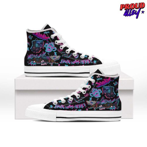 Arcane League of Legends Jinx Limited Edition High Top Canvas Shoes