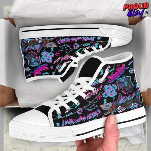 Arcane League Of Legends Jinx Limited Edition High Top Canvas Shoes