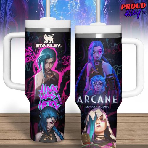 Arcane League of Legends Jinx Was Here Stanley Tumbler Cup