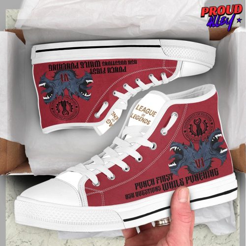 Arcane League Of Legends Vi High Top Canvas Shoes