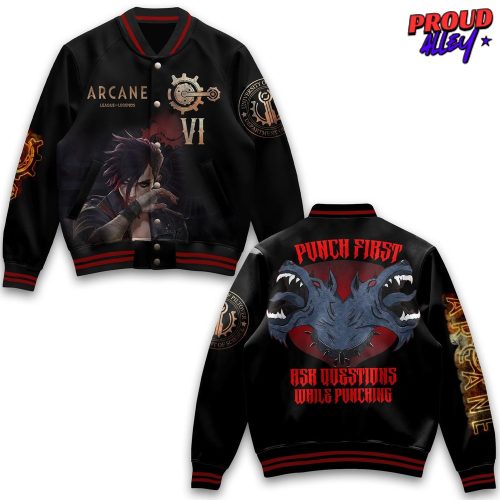 Arcane League of Legends Vi Special Edition Varsity Jacket