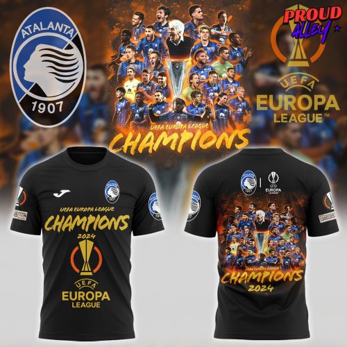 Atalanta BC UEFA Europa League Champions 2024 T-Shirt