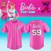 Atlanta Braves x Barbie Night Game 2024 Stripe Baseball Jersey