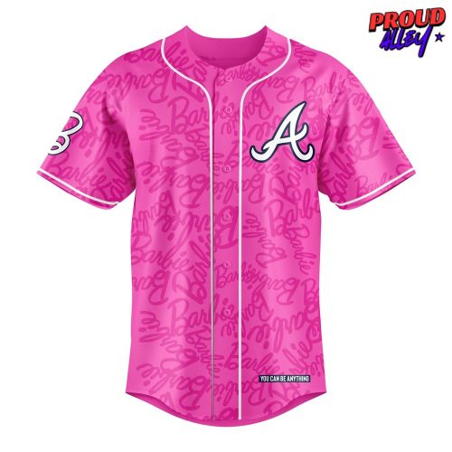 Atlanta Braves x Barbie Night Game 2024 Monogram Baseball Jersey