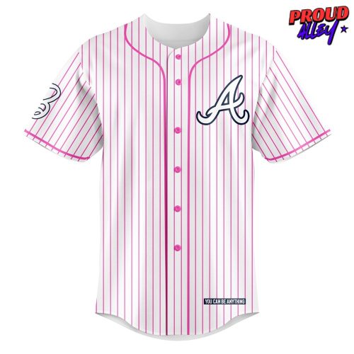 Atlanta Braves x Barbie Night Game 2024 Stripe Baseball Jersey