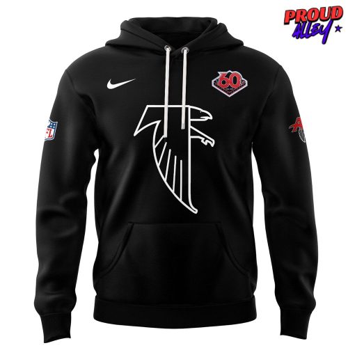 Atlanta Falcons Throwback 2025 Black Hoodie