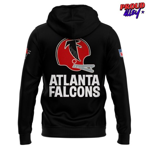 Atlanta Falcons Throwback 2025 Black Hoodie