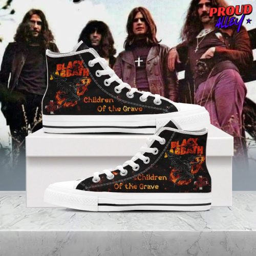 Black Sabbath Children Of The Grave High Top Canvas Shoes