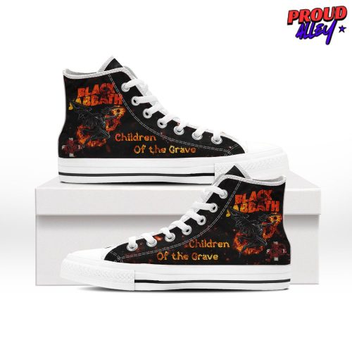 Black Sabbath Children Of The Grave High Top Canvas Shoes