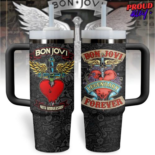 Bon Jovi 40th Anniversary Stanley Tumbler 40oz