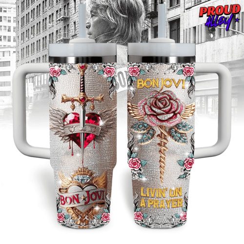 Bon Jovi Logo Crystal Stanley Tumbler