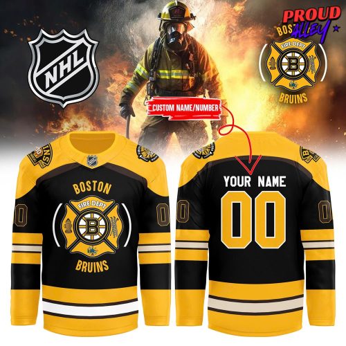 Boston Bruins Firefighter Appreciation Night Performance Hockey Jersey