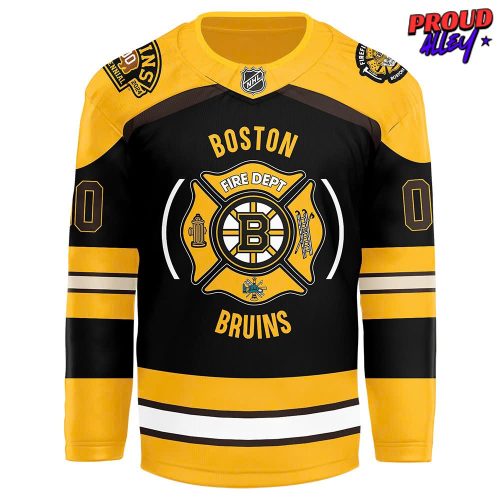 Boston Bruins Firefighter Appreciation Night Performance Hockey Jersey