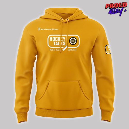 Boston Bruins Hockey Talks Mental Health Awareness Night Hoodie