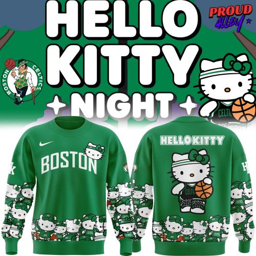 Boston Celtics x Hello Kitty Limited Edition Green Sweatshirt