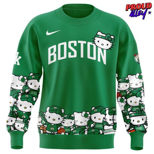 Boston Celtics x Hello Kitty Limited Edition Green Sweatshirt