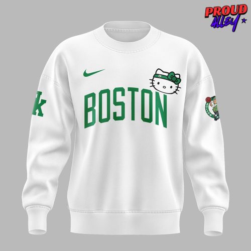 Boston Celtics x Hello Kitty Limited Edition White Sweatshirt