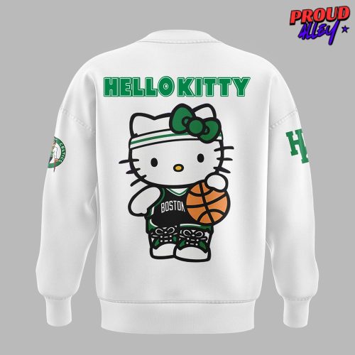 Boston Celtics x Hello Kitty Limited Edition White Sweatshirt