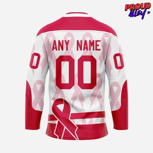 Brampton Steelheads Pink in the Rink Night Custom Hockey Jersey