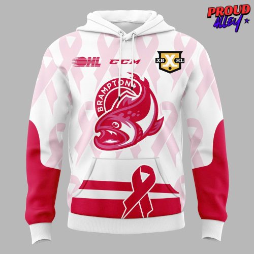 Brampton Steelheads Pink in the Rink Night Special Hoodie