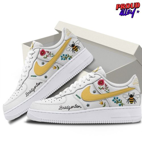 Bridgerton Bee White Limited Edition Air Force 1