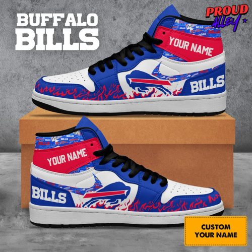 Buffalo Bills Collab Nike Custom Name Air Jordan 1