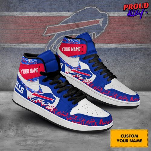 Buffalo Bills Collab Nike Custom Name Air Jordan 1