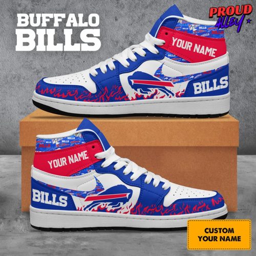 Buffalo Bills Collab Nike Custom Name Air Jordan 1