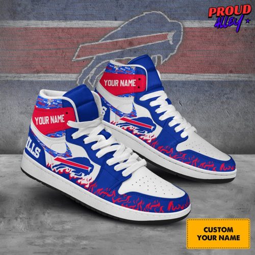 Buffalo Bills Collab Nike Custom Name Air Jordan 1