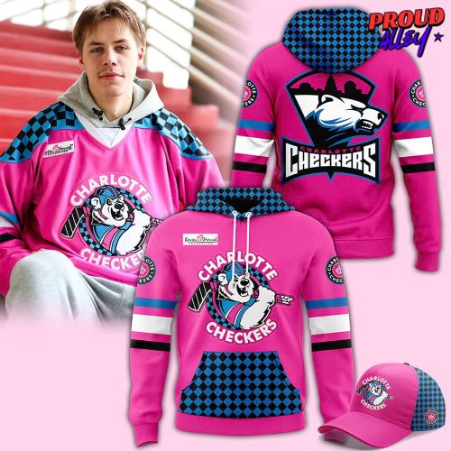 Charlotte Checkers Neon Night 2025 Hockey Jersey