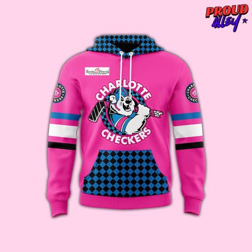 Charlotte Checkers Neon Night 2025 Hoodie