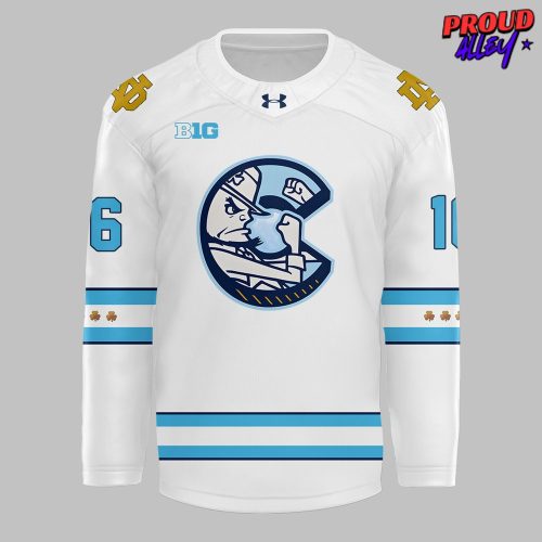 Chicago Cubs x Notre Dame Fighting Irish Custom Hockey Jersey