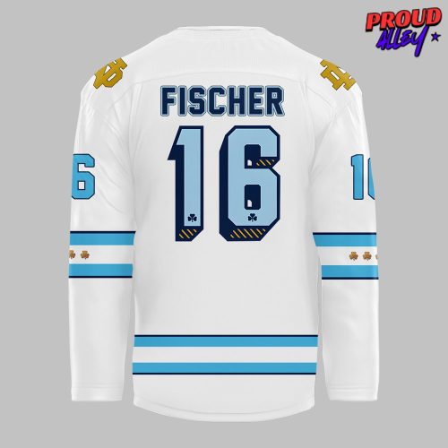 Chicago Cubs x Notre Dame Fighting Irish Custom Hockey Jersey