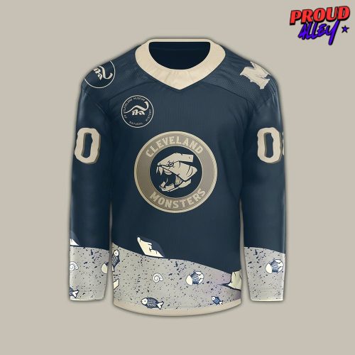 Cleveland Monsters Fossil Faceoff Performance Hockey Jersey