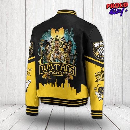 Cream Wu Tang Clan Custom Name BASEBALL JACKET