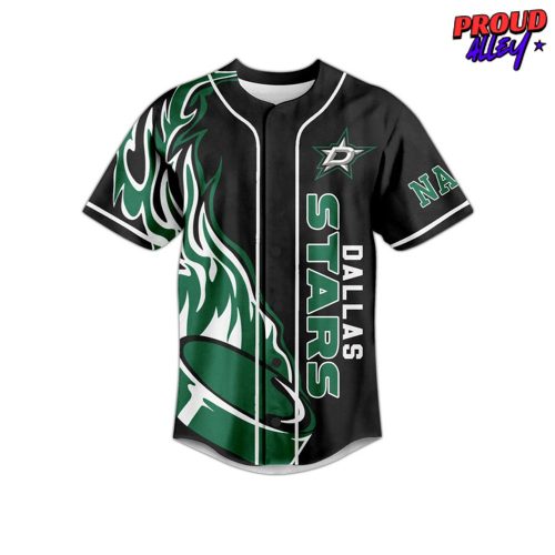 Dallas Stars Victory Rising Custom Name Baseball Jersey