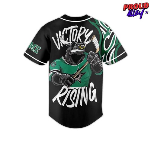 Dallas Stars Victory Rising Custom Name Baseball Jersey