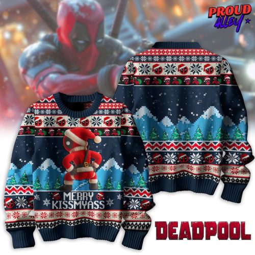 Deadpool Kiss My Ass Ugly Sweater