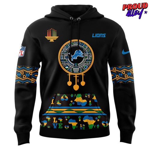 Detroit Lions Happy Kwanzaa NFL Hoodie