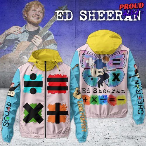 Ed Sheeran Squad Windbreaker Outdoor Zipper Hoodie