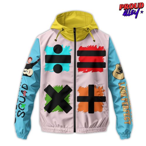 Ed Sheeran Squad Windbreaker Outdoor Zipper Hoodie