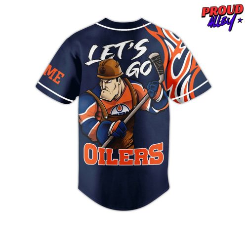 Edmonton Oliers Custom Name Baseball Jersey