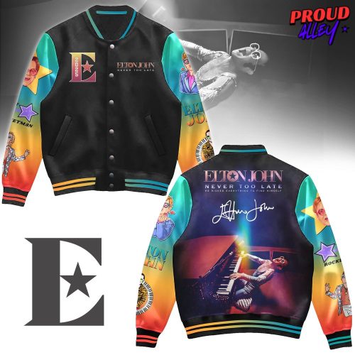 Elton John Never Too Late Varsity Jacket