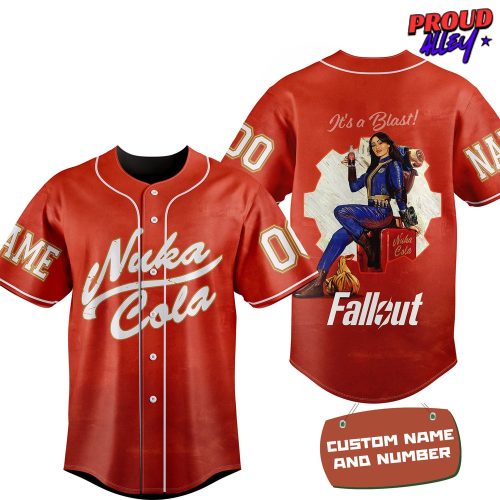 Fallout Nuka Cola Personalized Baseball Jersey